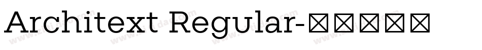 Architext Regular字体转换
